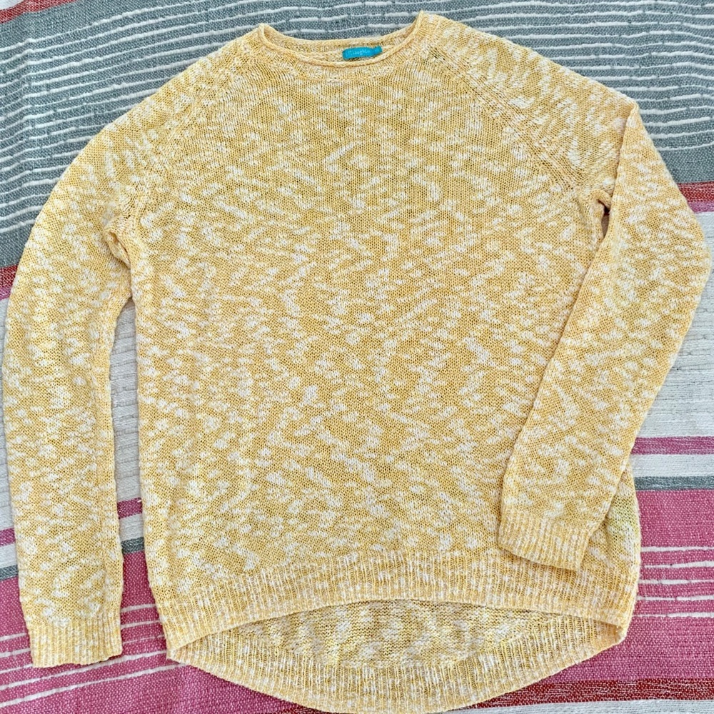 J.McLaughlin Yellow Crew Neck Sweater
